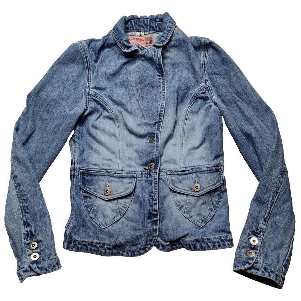 MOSSISSUE BY MOSSIMO Women Small Denim Blue Jean Jacket